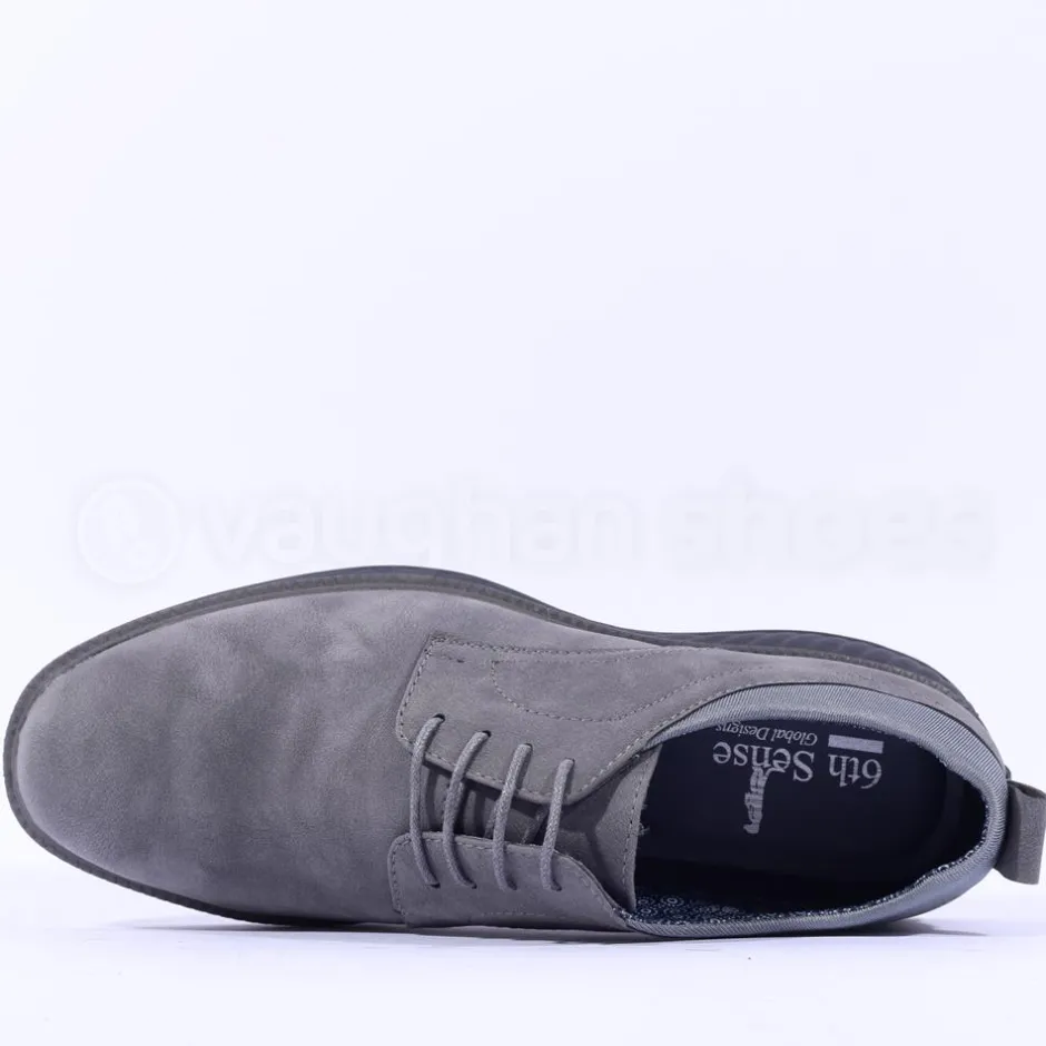 6th Sense Verve Laced Casual Shoe - Light Grey