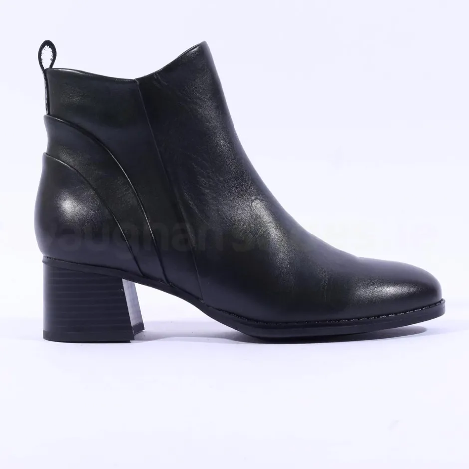 Women Marco Tozzi Vindoli Block Heel Ankleboot - Forest Leather