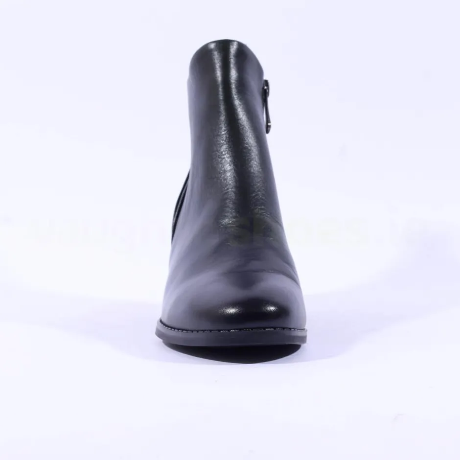 Women Marco Tozzi Vindoli Block Heel Ankleboot - Forest Leather