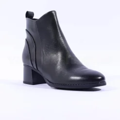 Women Marco Tozzi Vindoli Block Heel Ankleboot - Forest Leather