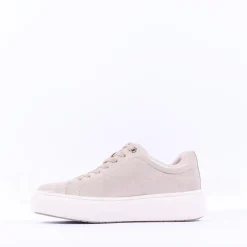 Women Tamaris Violetta Platform Laced Trainer - Champagne