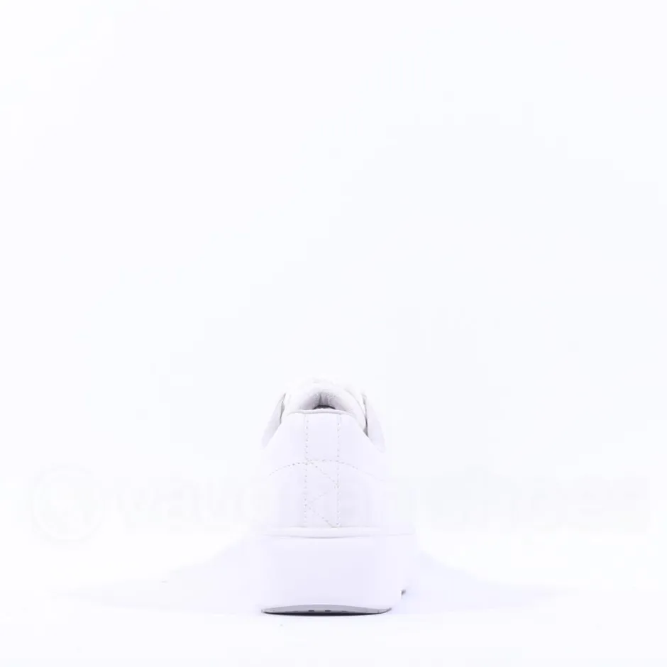 Women Tamaris Violetta Platform Laced Trainer - White Leather