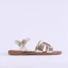 Women Una Healy Viva La Vida Flat H Sandal - Gold