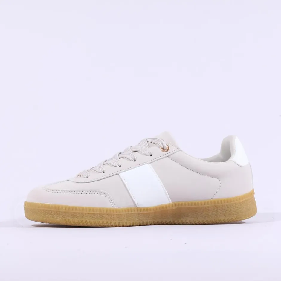 Women Tommy Bowe Ladies Wafer Gumsole Trainer - Light Grey