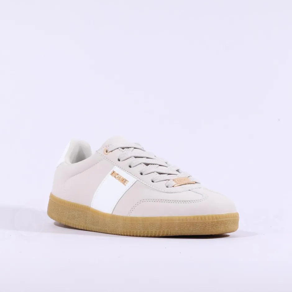 Women Tommy Bowe Ladies Wafer Gumsole Trainer - Light Grey