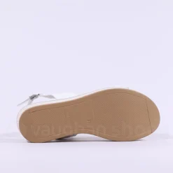 Women Repo Weave Wedge Sandal - White