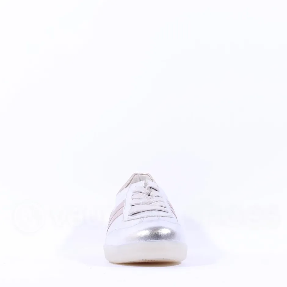 Women Gabor West Gumsole Laced Trainer - Metallic Combi