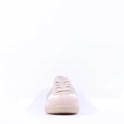 Women Gabor West Gumsole Laced Trainer - White Beige