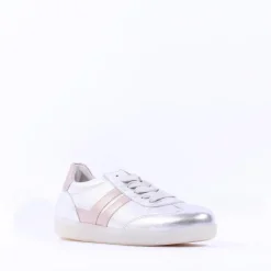 Women Gabor West Gumsole Laced Trainer - Metallic Combi