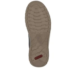 Rieker Men Wide Fit Slip On Shoe - Navy Tan
