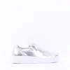 Women Gabor Wisdom Twin Zip Platform Trainer - Silver Leather