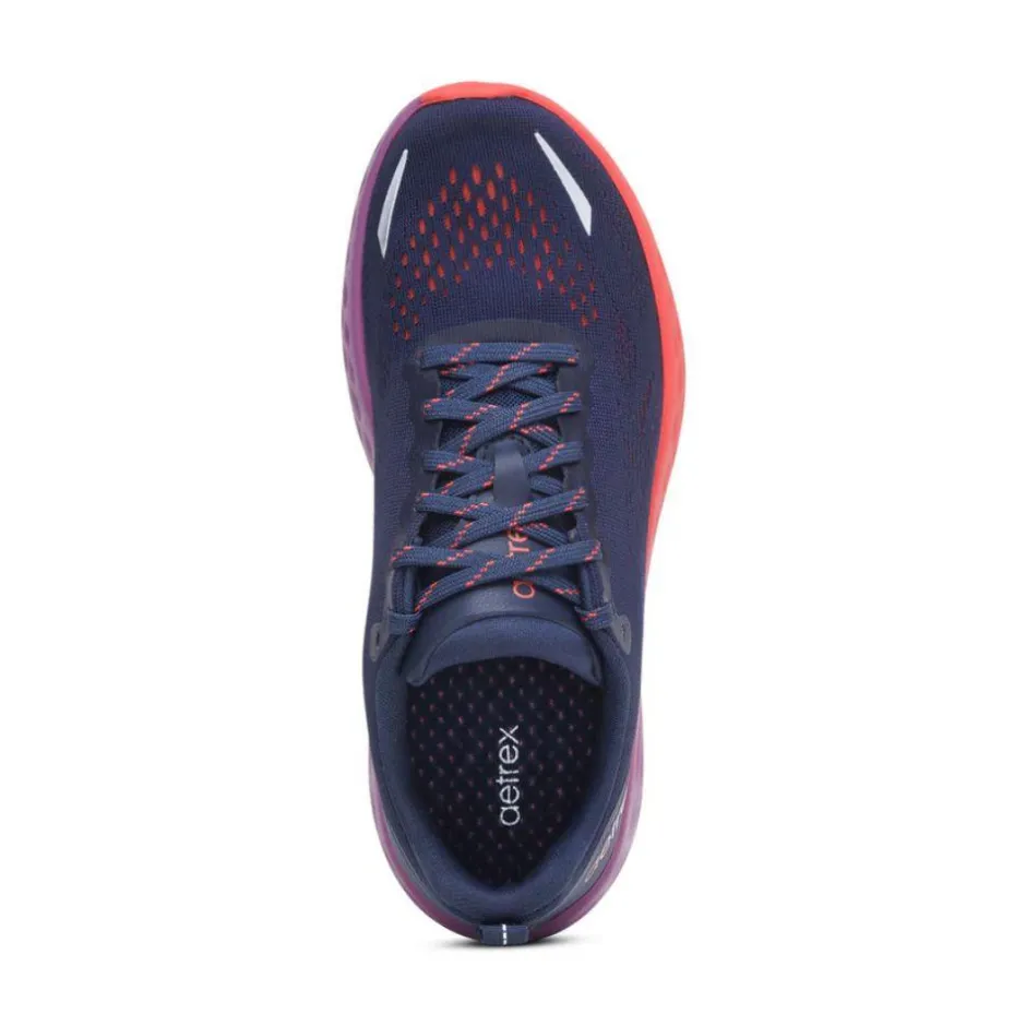 Women Aetrex Women Danika Arch Support Runner - Navy Coral