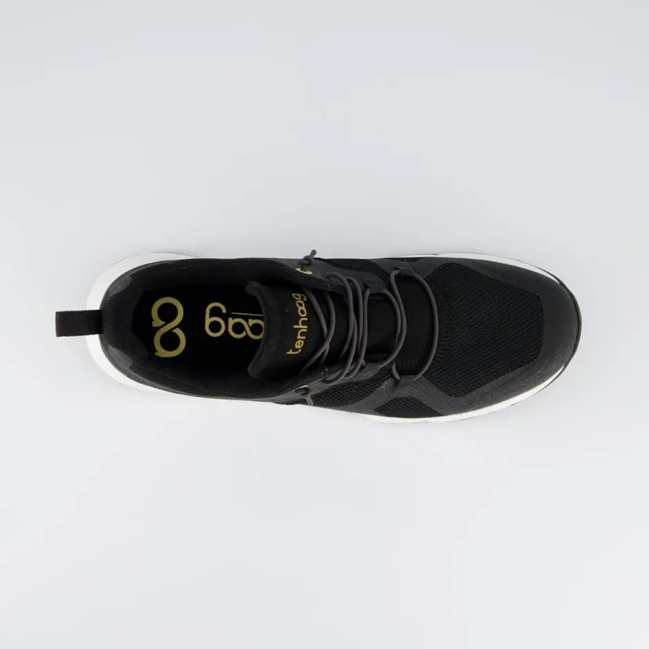 Women Ten Haag Women Elastic Lace Trainer - Black