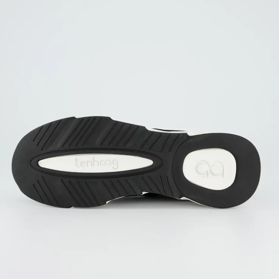 Women Ten Haag Women Elastic Lace Trainer - Black