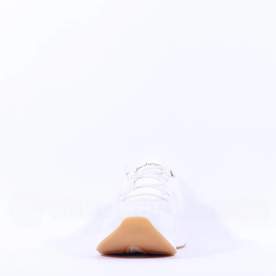 Women Ten Haag Women Elastic Lace Trainer - White