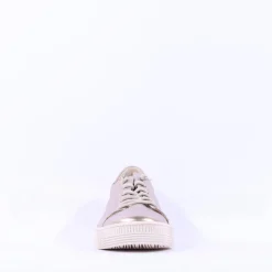 Women Gabor Woodall Elastic Lace Trainer - Metallic Leather