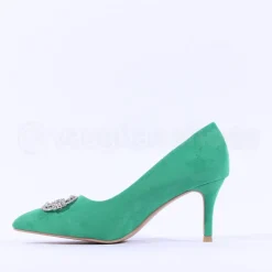 Women Sorento Woodland Classic Brooch Heel - Green