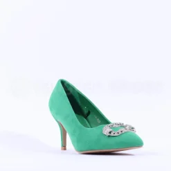 Women Sorento Woodland Classic Brooch Heel - Green