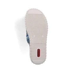 Women Rieker Woven Buckle Detail Mule Sandal - Multi