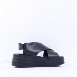 Women Tamaris Wren Cross Platform Sandal - Black