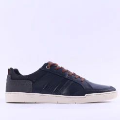 Tommy Bowe X Armstrong Laced Casual Shoe - Navy Leather
