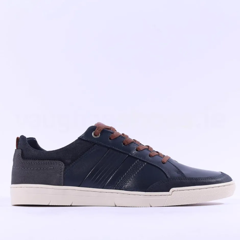 Tommy Bowe X Armstrong Laced Casual Shoe - Navy Leather