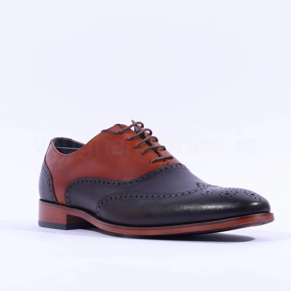 Tommy Bowe X Carbonel Wingtip Oxford - Cognac Combi