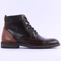 Tommy Bowe X Kolbe Laced Toe Cap Boot - Dark Brown Leather