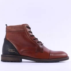 Tommy Bowe X Kolbe Laced Toe Cap Boot - Cognac Leather