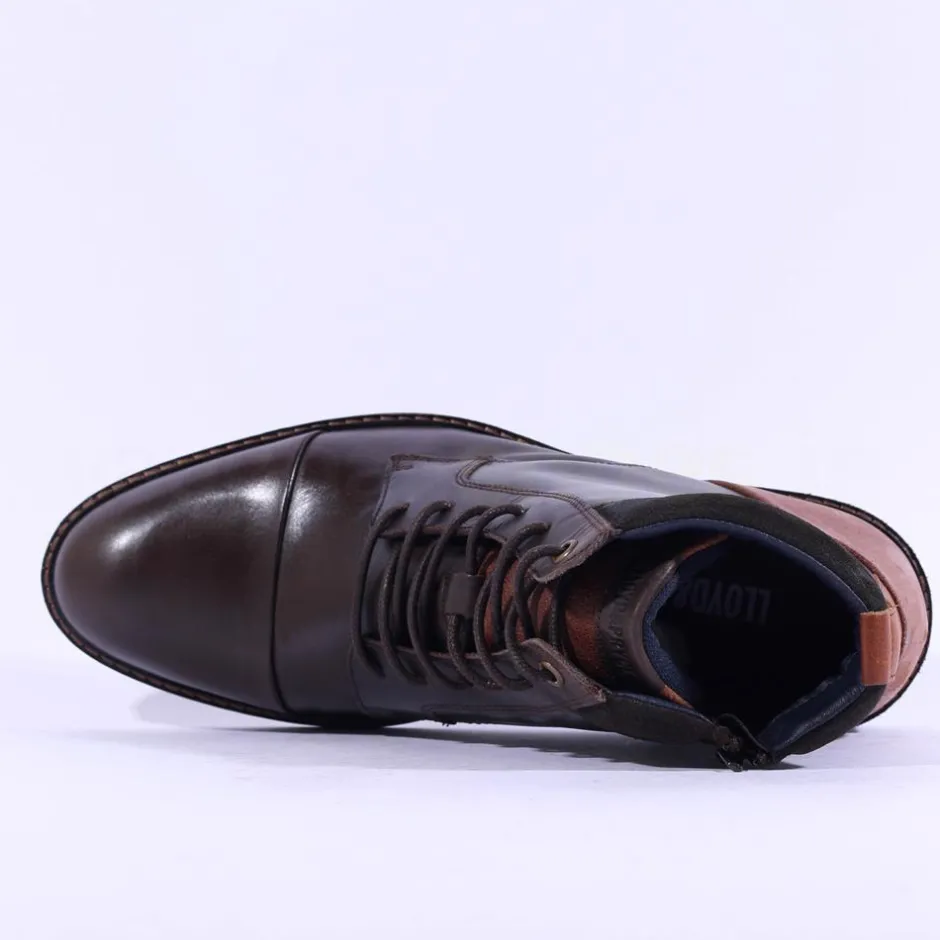 Tommy Bowe X Kolbe Laced Toe Cap Boot - Dark Brown Leather
