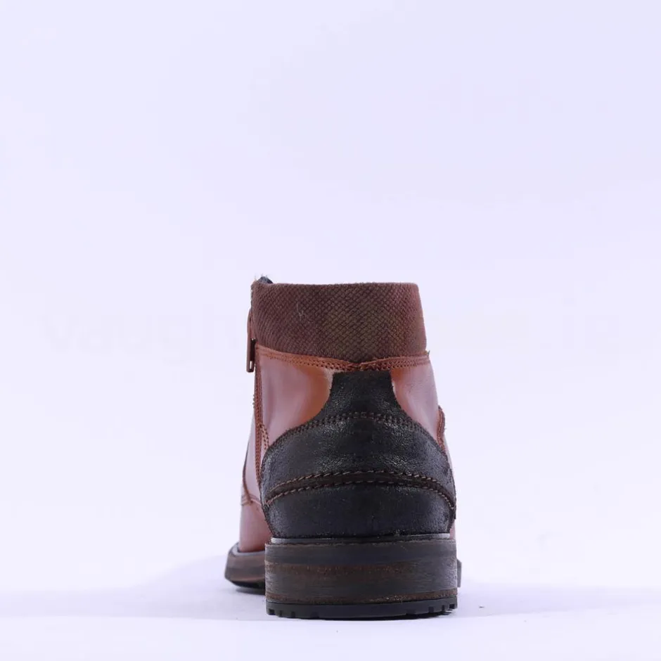 Tommy Bowe X Morris Laced Boot - Cognac Leather