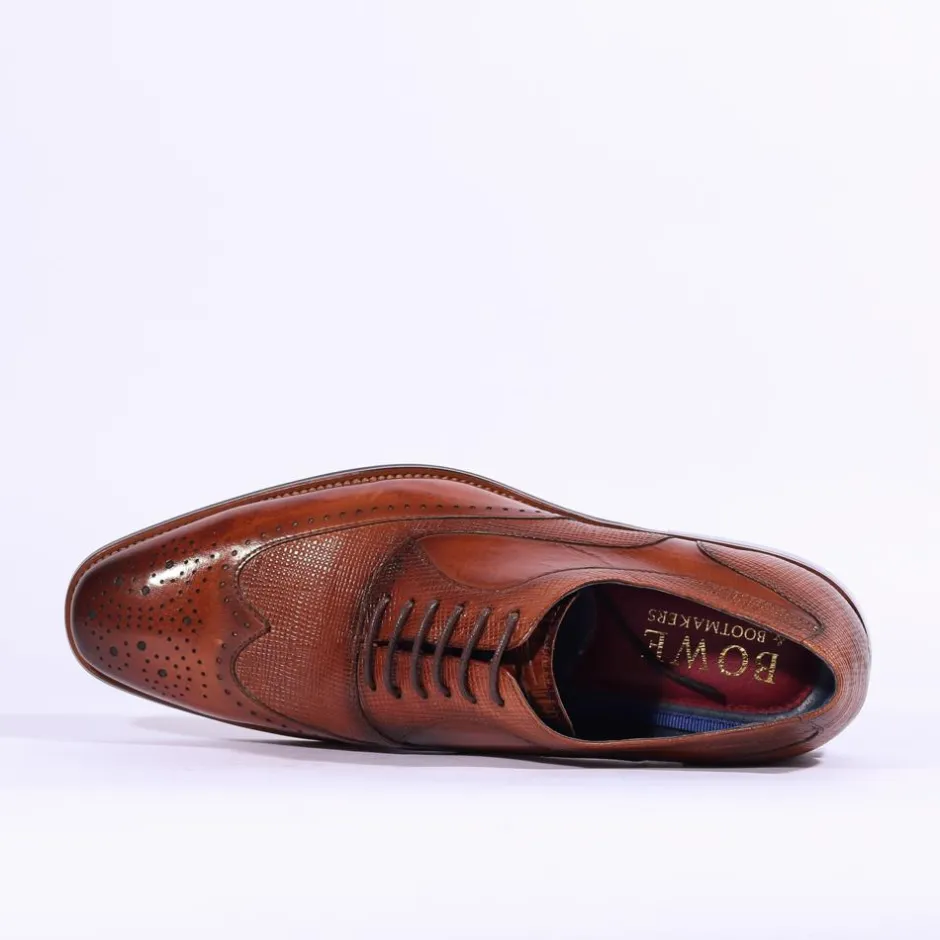 Tommy Bowe X Yarrow Laced Dress Shoe - Cognac Leather