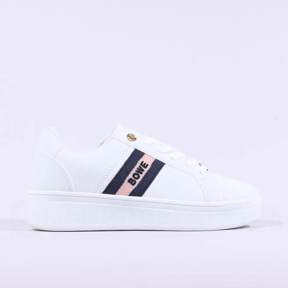 Women Tommy Bowe Ladies Zago Platform Trainer - White Pink