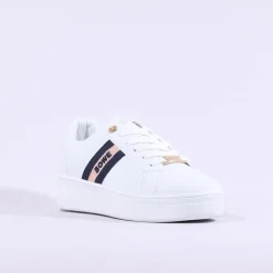 Women Tommy Bowe Ladies Zago Platform Trainer - White Pink