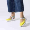 Women Wonders Zaire Velcro Strap Curvy Sandal - Cyber