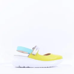 Women Wonders Zaire Velcro Strap Curvy Sandal - Cyber