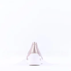 Women Ara Zurich 2.0 Wedge Slip On - Cream Gold
