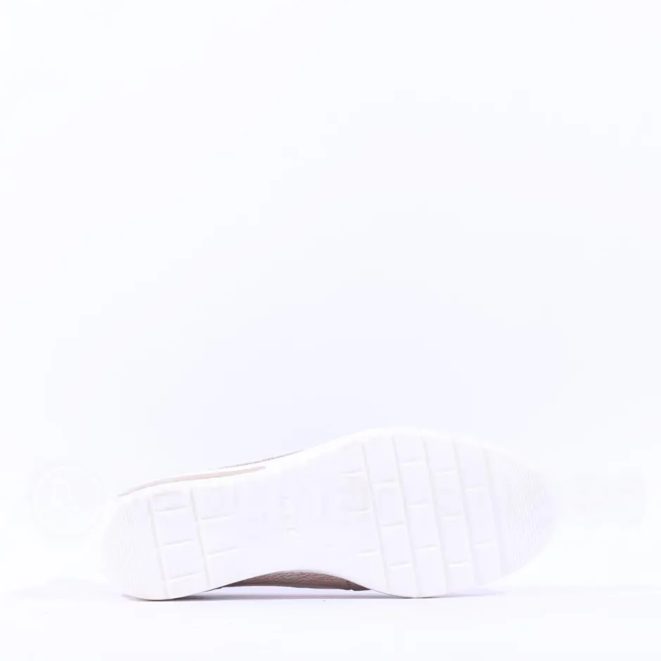 Women Ara Zurich 2.0 Wedge Slip On - Cream Gold