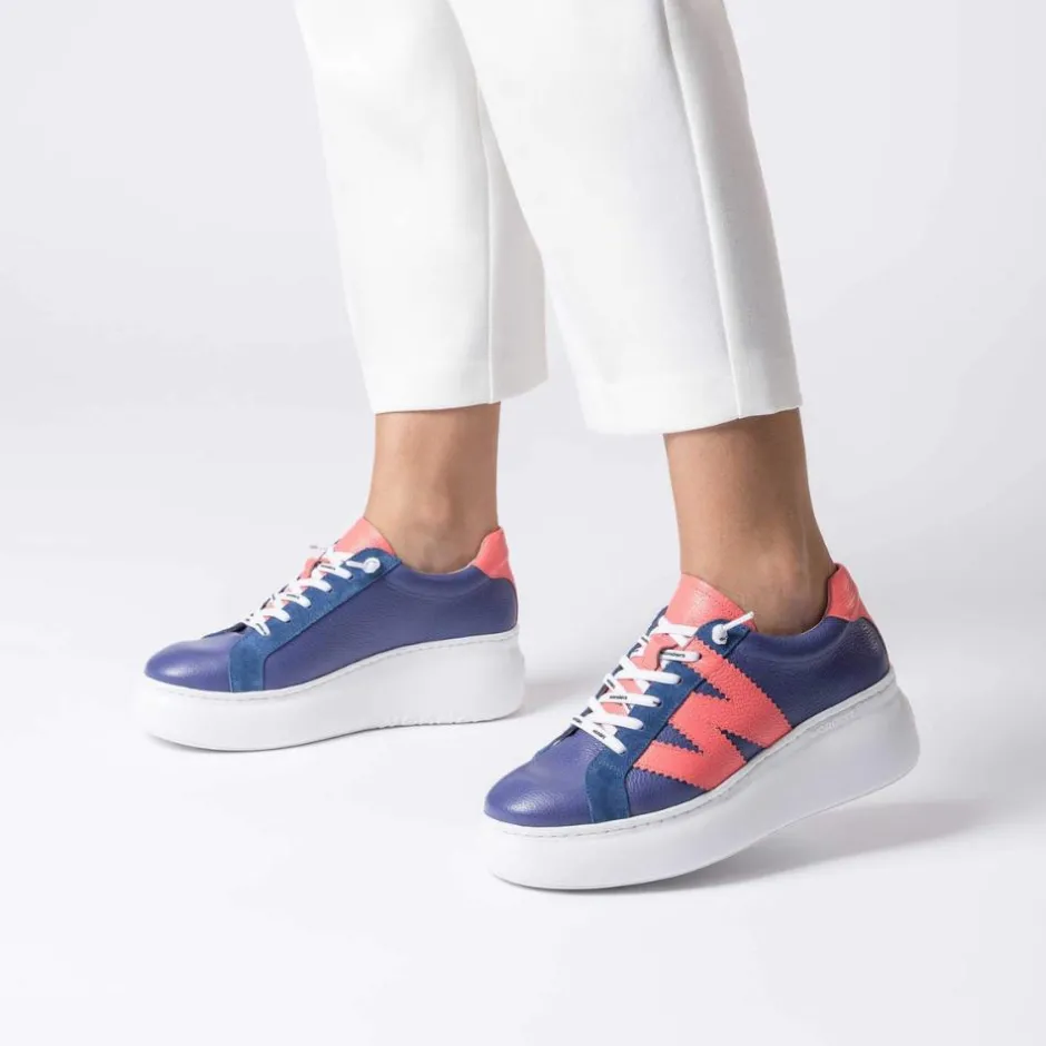 Women Wonders Zurich Curvy Sole W Trainer - Blue Coral