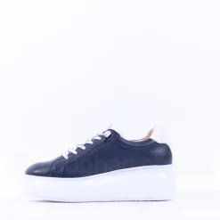 Women Wonders Zurich Curvy Sole W Trainer - Navy Leather