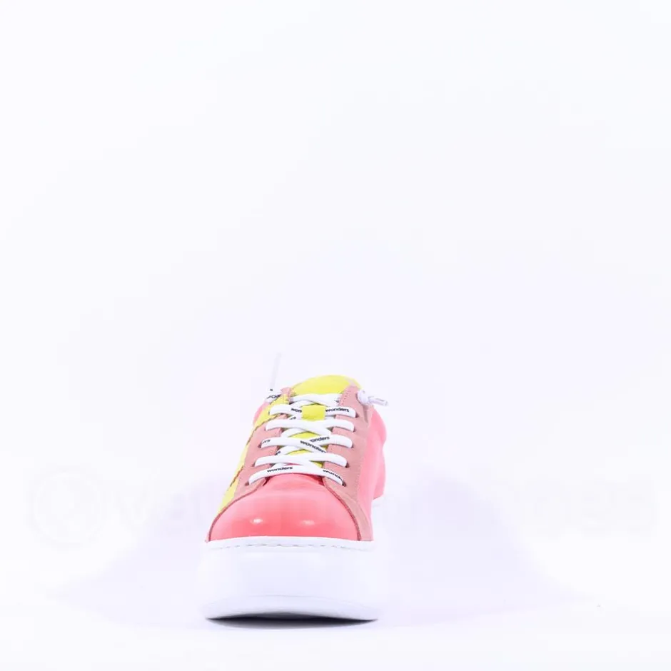 Women Wonders Zurich Curvy Sole W Trainer - Coral Leather