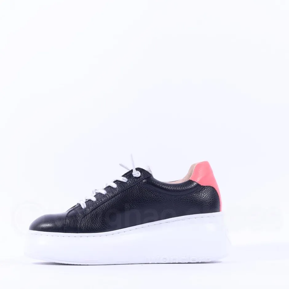 Women Wonders Zurich Curvy Sole W Trainer - Black Coral