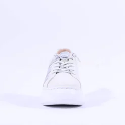 Women Wonders Zurich Curvy Sole W Trainer - White Silver Leather
