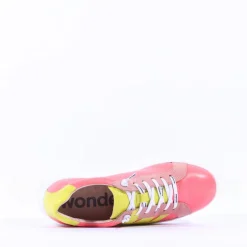 Women Wonders Zurich Curvy Sole W Trainer - Coral Leather