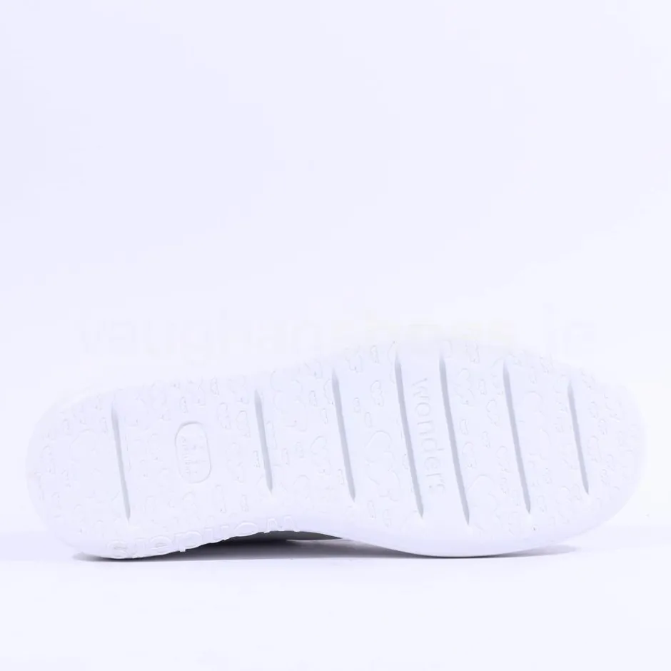 Women Wonders Zurich Curvy Sole W Trainer - White Silver Leather
