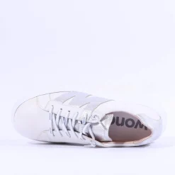 Women Wonders Zurich Curvy Sole W Trainer - White Silver Leather